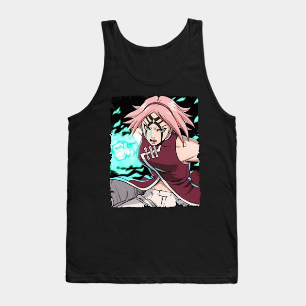 SAKURA HARUNO MERCH VTG Tank Top by xsmilexstd